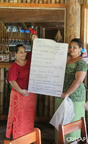 The Workshop on the Revitalization of Indigenous Architecture and Sustainable Building Skills in the Pacific held in Samoa