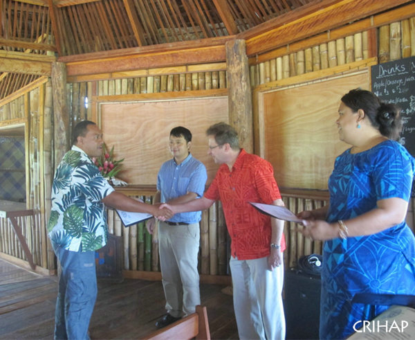 The Workshop on the Revitalization of Indigenous Architecture and Sustainable Building Skills in the Pacific held in Samoa