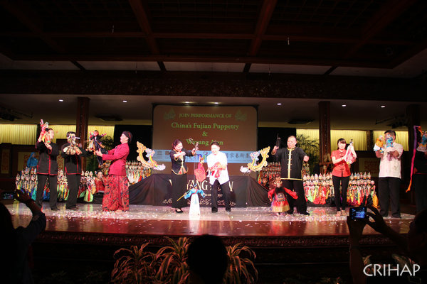 Cultural exchange activity of Fujian puppet show held in Indonesia