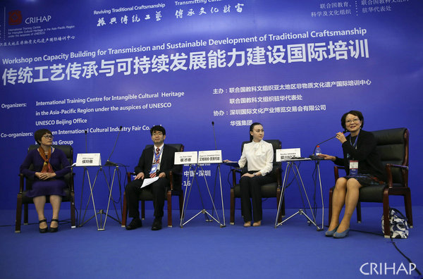 Workshop on capacity building for transmission and sustainable development of traditional craftsmanship held in Shenzhen