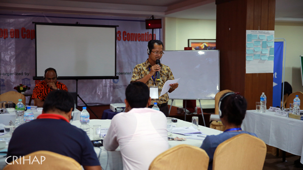 CRIHAP holds capacity building workshop on 2003 Convention in Nepal