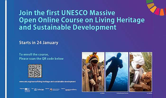 Join the free UNESCO MOOC on living heritage and sustainable development!